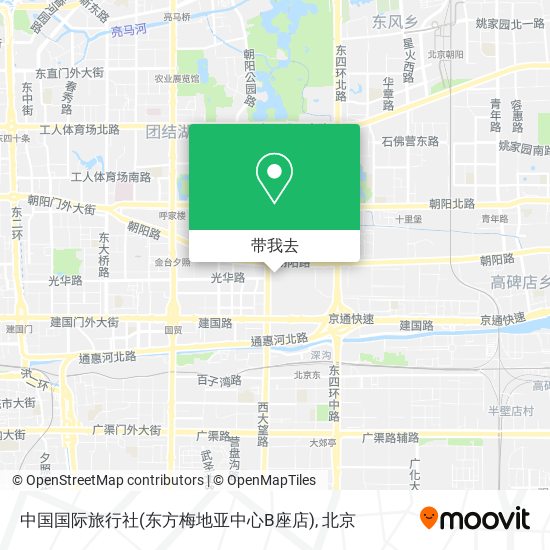 中国国际旅行社(东方梅地亚中心B座店)地图