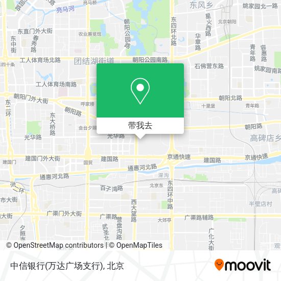 中信银行(万达广场支行)地图