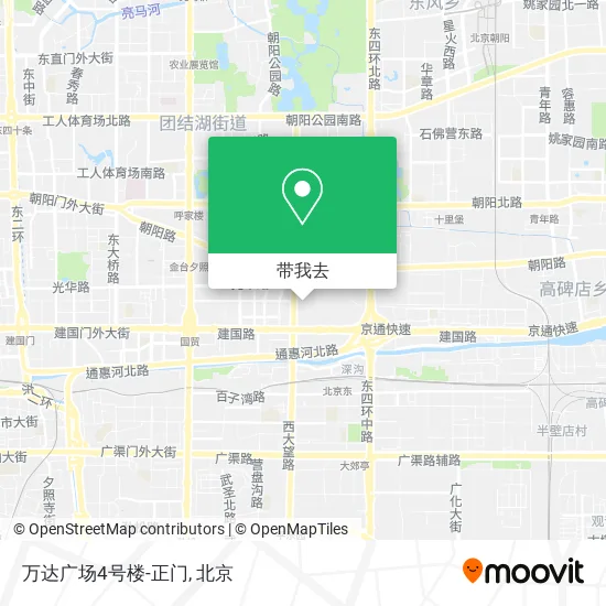 万达广场4号楼-正门地图