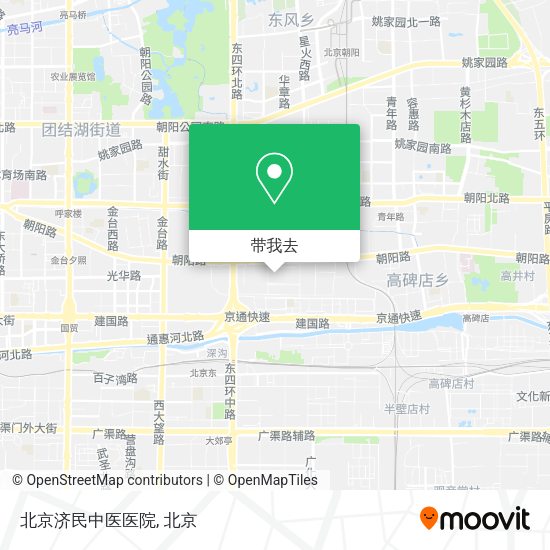 北京济民中医医院地图