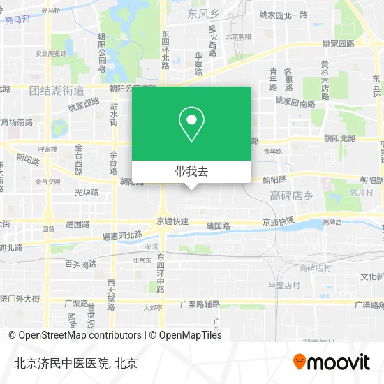 北京济民中医医院地图