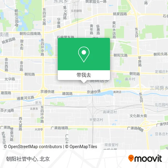 朝阳社管中心地图