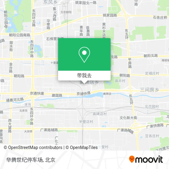 华腾世纪停车场地图