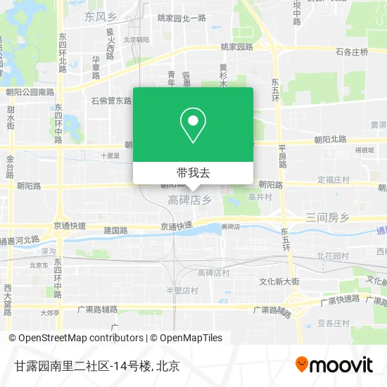 甘露园南里二社区-14号楼地图