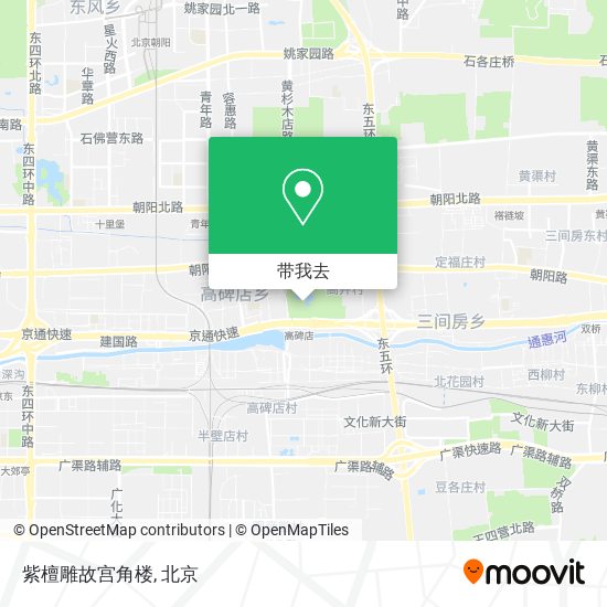 紫檀雕故宫角楼地图