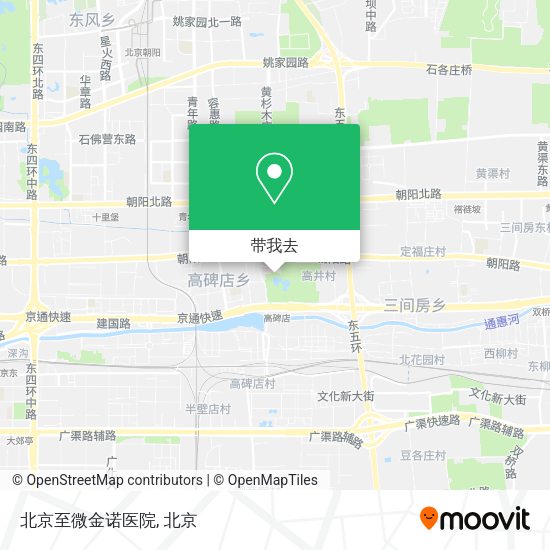 北京至微金诺医院地图