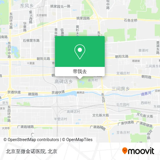 北京至微金诺医院地图
