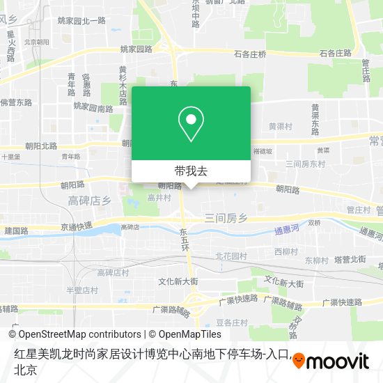 红星美凯龙时尚家居设计博览中心南地下停车场-入口地图