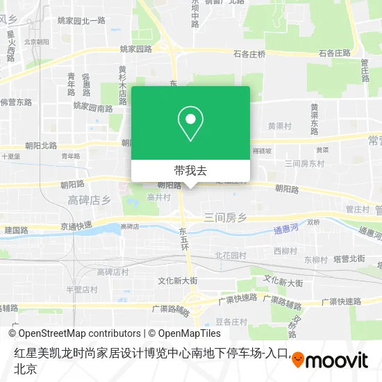 红星美凯龙时尚家居设计博览中心南地下停车场-入口地图