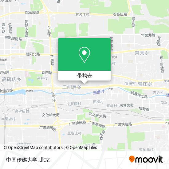 中国传媒大学地图