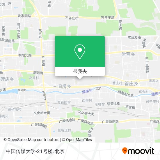 中国传媒大学-21号楼地图
