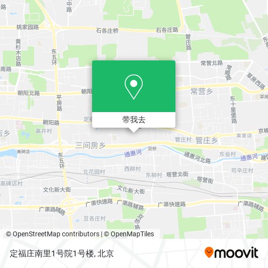 定福庄南里1号院1号楼地图