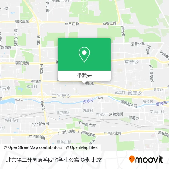 北京第二外国语学院留学生公寓-C楼地图