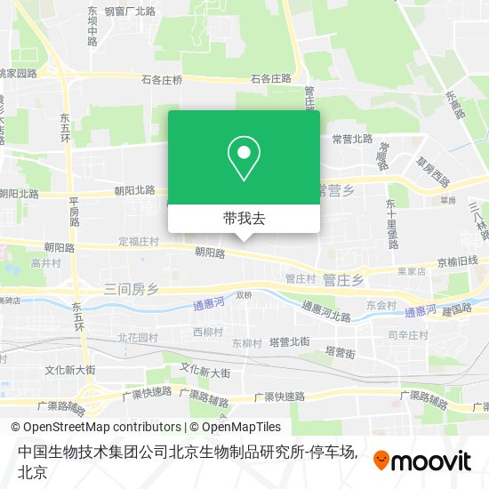 中国生物技术集团公司北京生物制品研究所-停车场地图