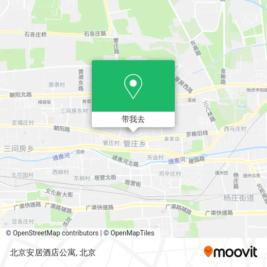 北京安居酒店公寓地图