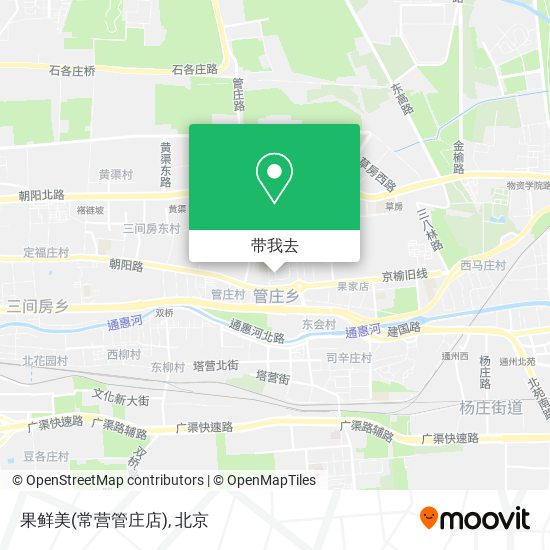 果鲜美(常营管庄店)地图