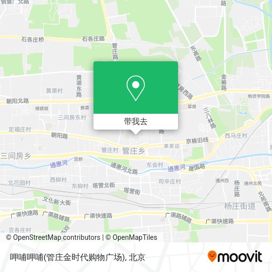 呷哺呷哺(管庄金时代购物广场)地图