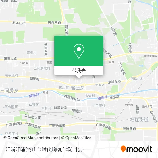 呷哺呷哺(管庄金时代购物广场)地图