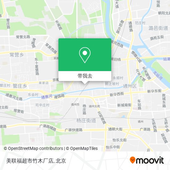美联福超市竹木厂店地图