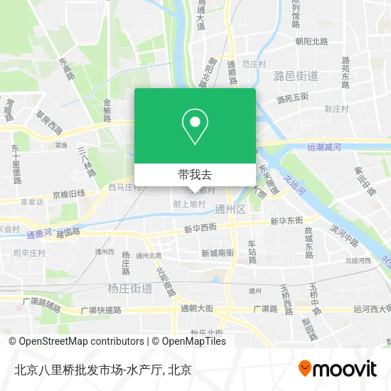 北京八里桥批发市场-水产厅地图