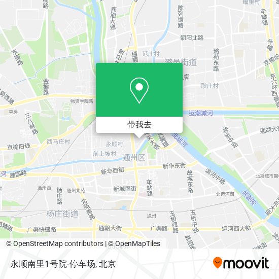 永顺南里1号院-停车场地图