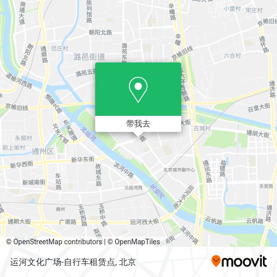 运河文化广场-自行车租赁点地图