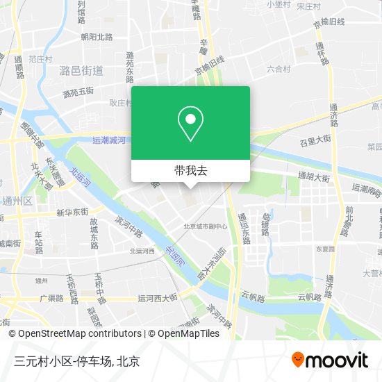 三元村小区-停车场地图