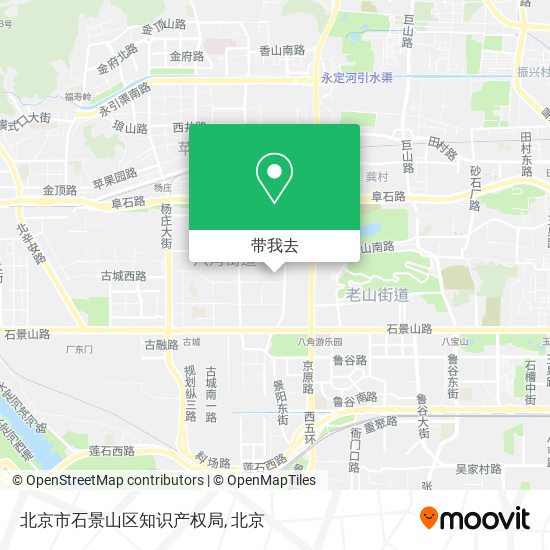 北京市石景山区知识产权局地图