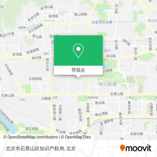 北京市石景山区知识产权局地图