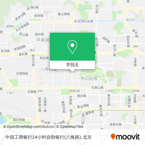 中国工商银行24小时自助银行(八角路)地图