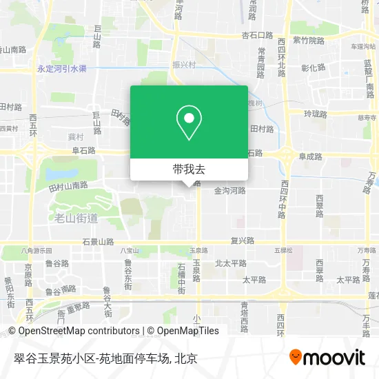 翠谷玉景苑小区-苑地面停车场地图