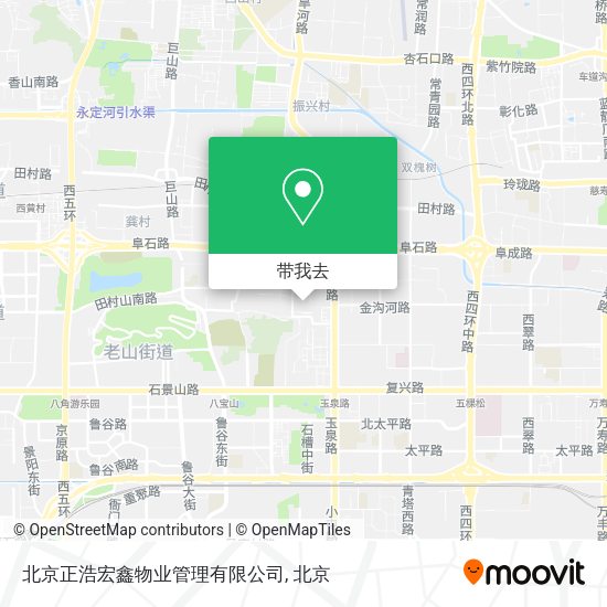 北京正浩宏鑫物业管理有限公司地图