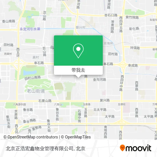 北京正浩宏鑫物业管理有限公司地图