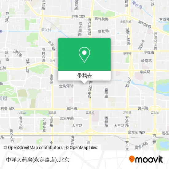 中洋大药房(永定路店)地图