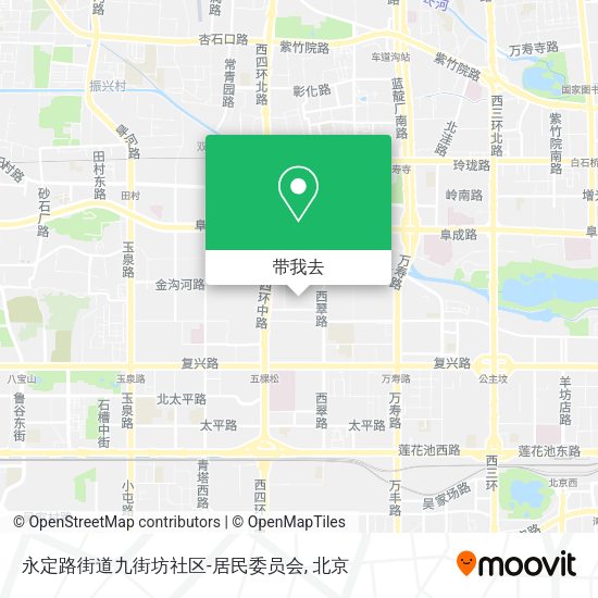 永定路街道九街坊社区-居民委员会地图