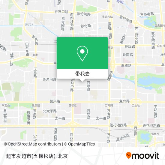 超市发超市(五棵松店)地图