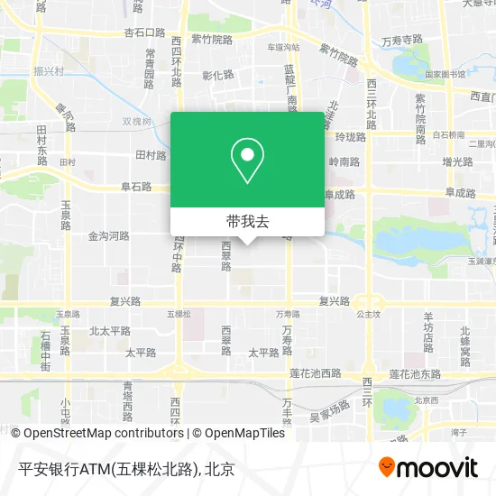 平安银行ATM(五棵松北路)地图