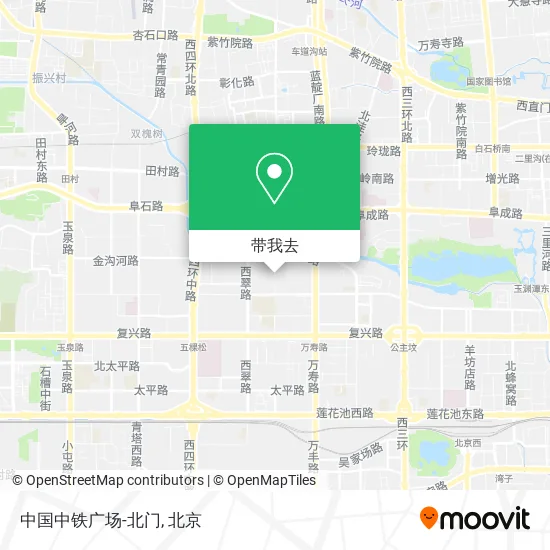 中国中铁广场-北门地图