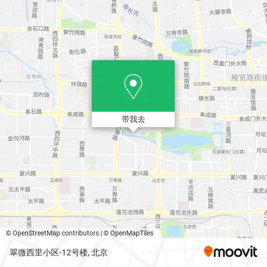 翠微西里小区-12号楼地图