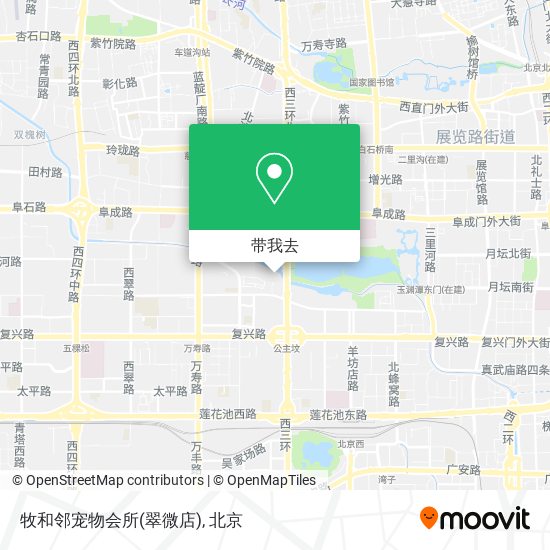 牧和邻宠物会所(翠微店)地图