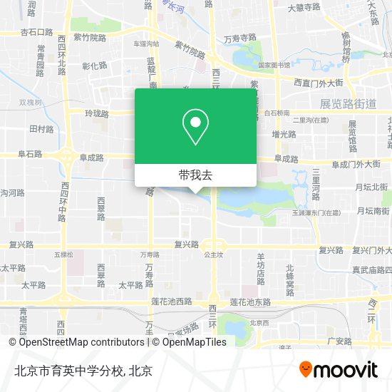 北京市育英中学分校地图