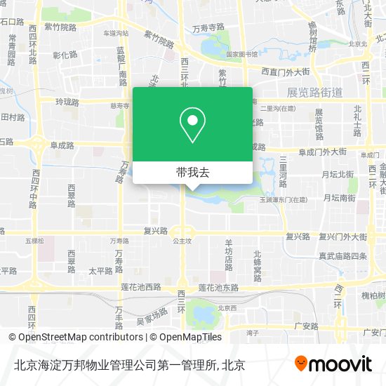 北京海淀万邦物业管理公司第一管理所地图