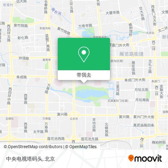 中央电视塔码头地图