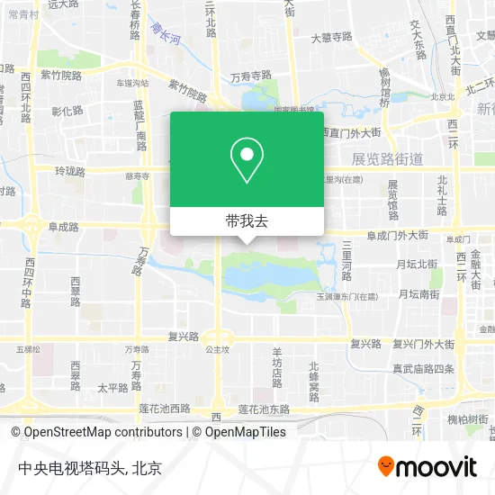 中央电视塔码头地图