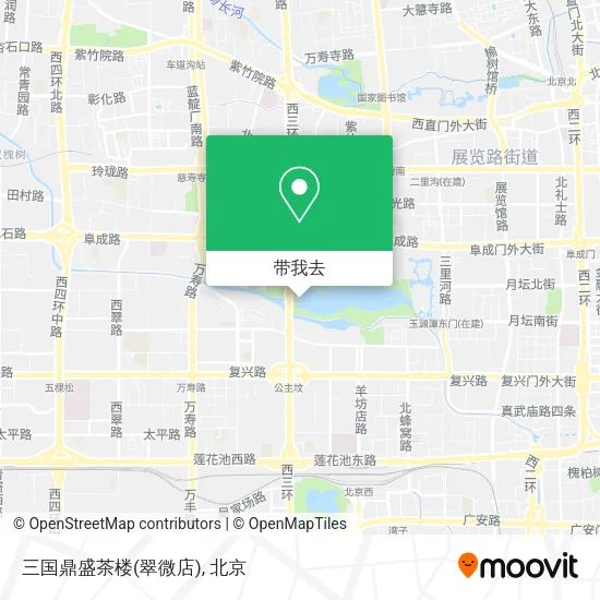 三国鼎盛茶楼(翠微店)地图