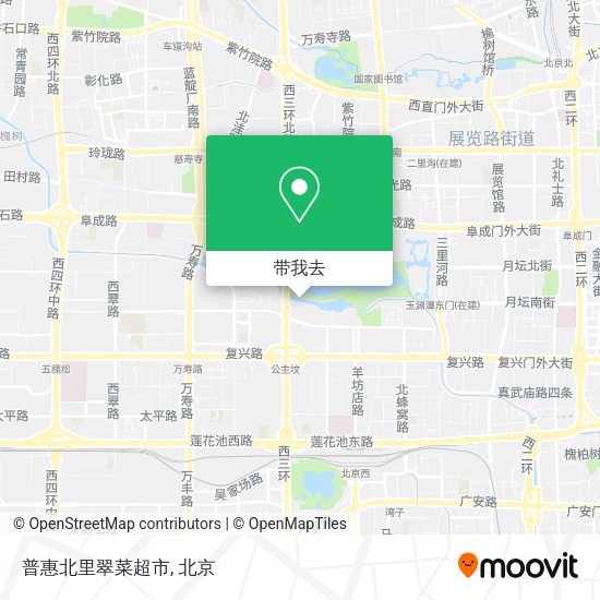 普惠北里翠菜超市地图