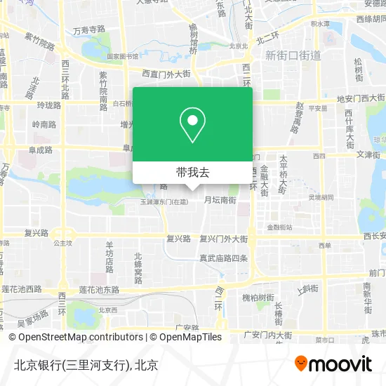 北京银行(三里河支行)地图