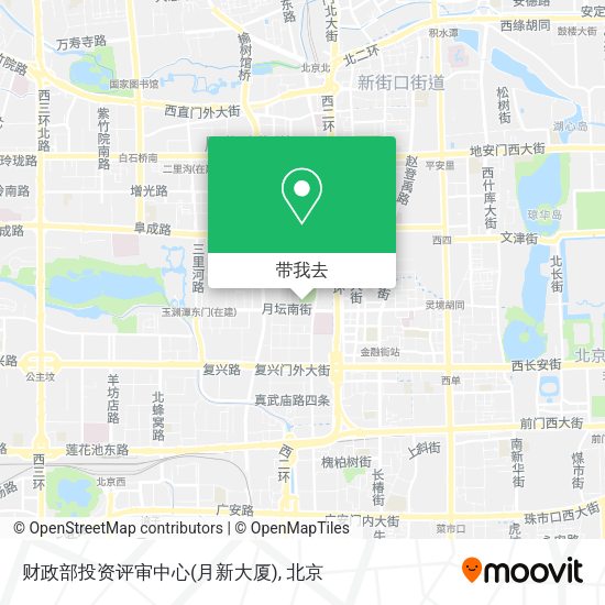 财政部投资评审中心(月新大厦)地图