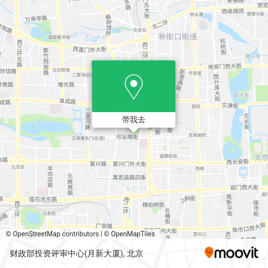 财政部投资评审中心(月新大厦)地图