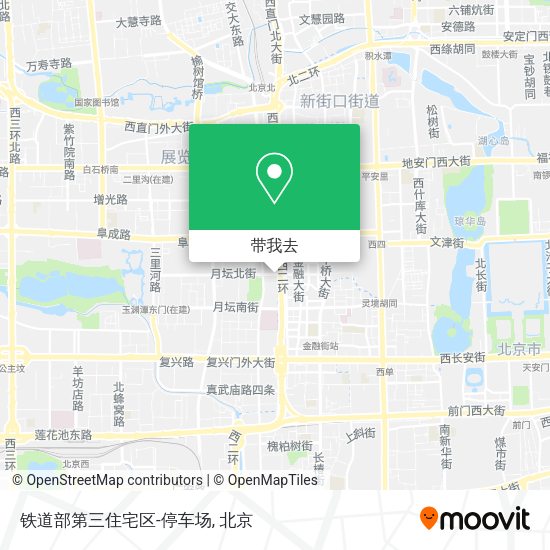 铁道部第三住宅区-停车场地图